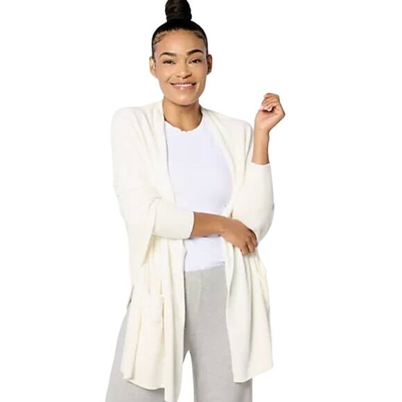 Barefoot Dreams Jackets & Blazers - QVC Barefoot Dreams CozyChic Ultra Lite Blanket Wrap PEARL NWT SIZE S/M